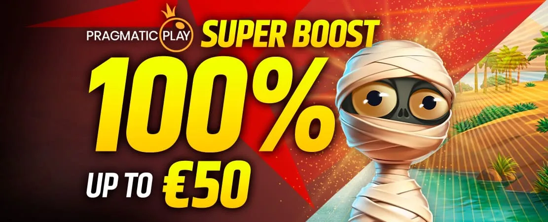 100% Pragmatic Play Super Boost up to €50 🚀