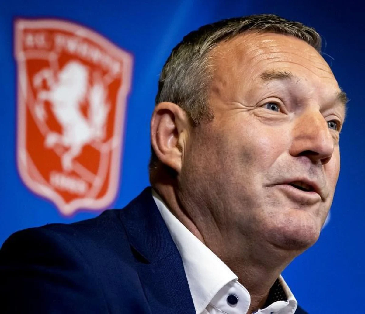 Ron Jans is presented as the new head coach of FC Twente in the Grolsch Veste in Enschede on June 18, 2020, the former footballer resigned from the American FC Cincinnati in February, after a racism riot.   Koen Van WEEL / ANP / AFP Netherlands OUT

