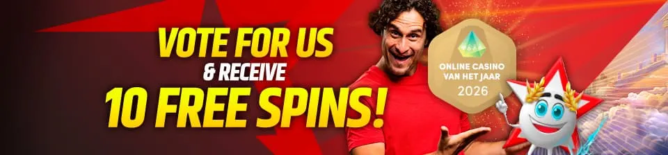 Vote for Starcasino and receive 10 Free Spins!