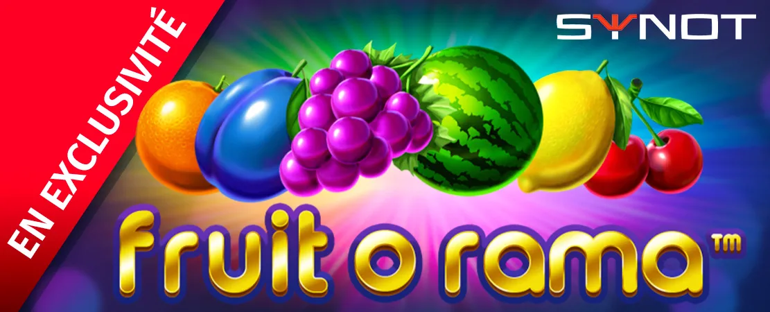 🍇 En exclusivité sur Starcasino ! Fruit O Rama de Synot !