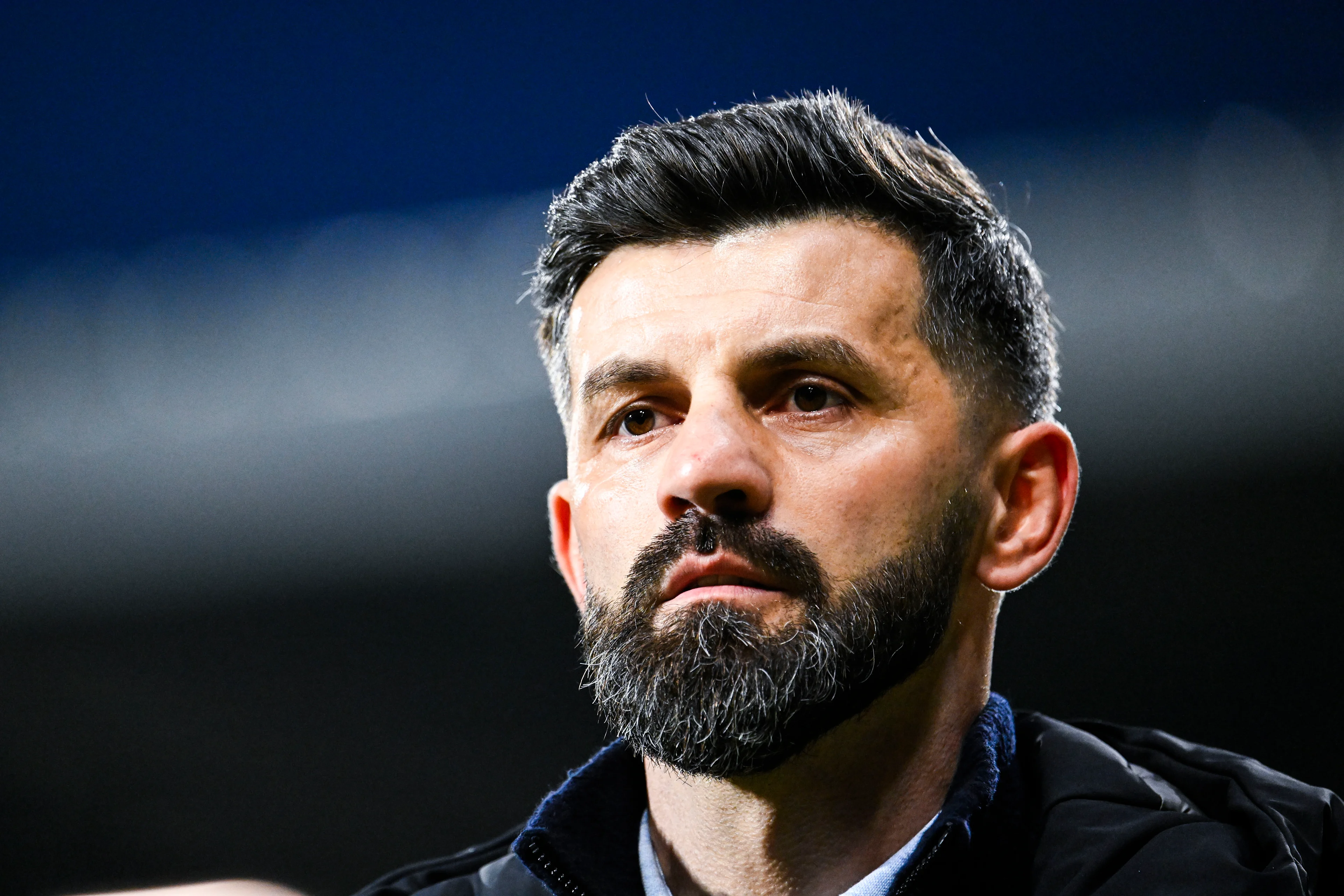 Cercle's head coach Miron Muslic pictured during a soccer match between Beerschot VA and Cercle Brugge, Sunday 01 December 2024 in Antwerp, on day 16 of the 2024-2025 season of the 'Jupiler Pro League' first division of the Belgian championship. BELGA PHOTO TOM GOYVAERTS