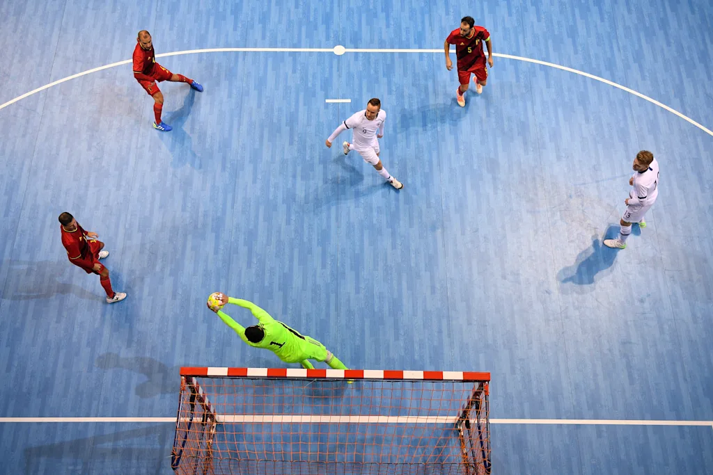 Illustration picture shows a qualification game for the Euro 2022 in the group 7 between Belgium and Finland in the Country Hall in Angleur, Liege, Thursday 28 January 2021. BELGA PHOTO YORICK JANSENS