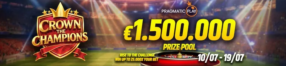 👑 Focusing on classic roulette tables and all roulette game shows in our Live Casino, Crown the Champions dials up the action with up to €1,500,000 in additional prizes. 