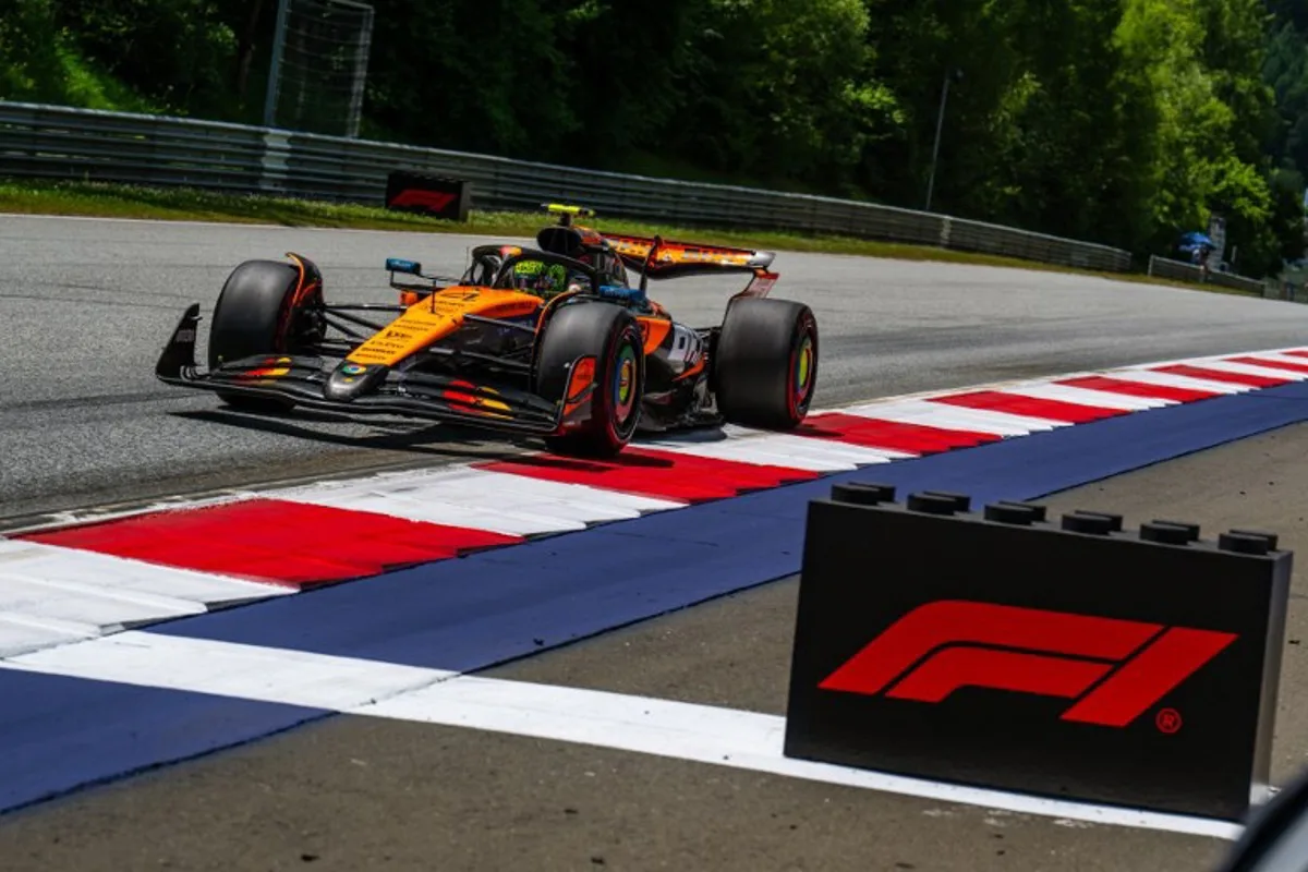 McLaren's British driver Lando Norris drives during the third practice session at the Red Bull Ring race track in Spielberg, Austria, on June 28, 2025, ahead of the Formula One Austrian Grand Prix. Andrej ISAKOVIC / AFP