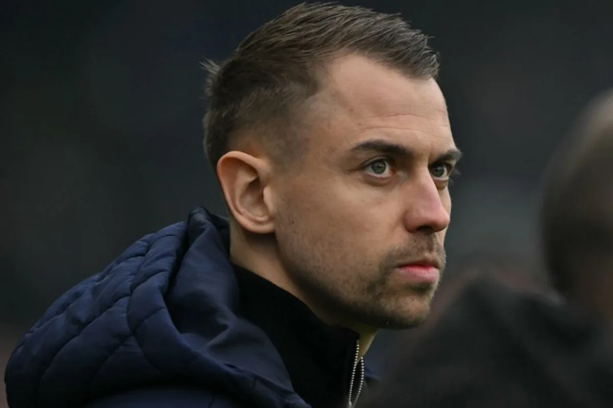 Southampton's German head coach Tonda Eckert looks up before the start of the English FA Cup fifth round football match between Fulham and Southampton at Craven Cottage in London on March 8, 2026.  Glyn KIRK / AFP