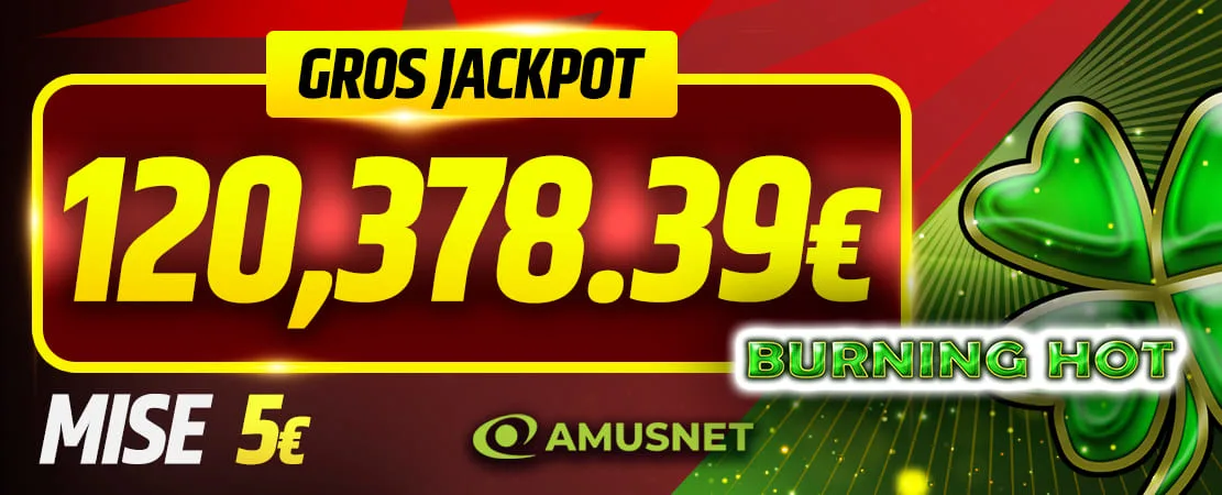 🤑 Énorme Jackpot : de 5 € à 120.378,39 € 🔥