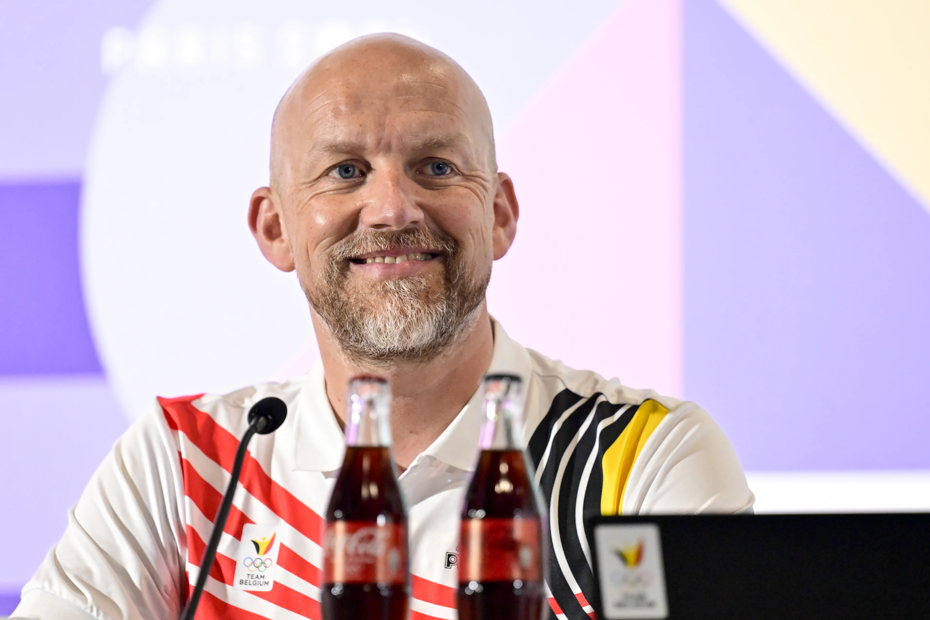 BOIC-COIB's chef de mission Olav Spahl pictured during a press conference of the Belgian Interfederal Olympic Committee BOIC-COIB, on the 16th and final day of the Paris 2024 Olympic Games, on Saturday 10 August 2024 in Paris, France. The Games of the XXXIII Olympiad are taking place in Paris from 26 July to 11 August. The Belgian delegation counts 165 athletes in 21 sports. BELGA PHOTO DIRK WAEM