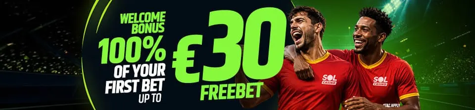 Sports Welcome: €30 in Freebets