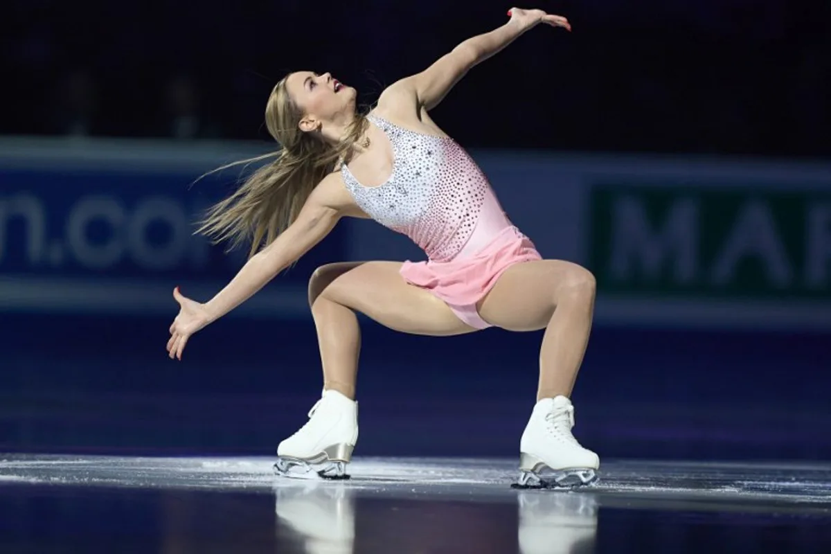 Loena Hendrickx of Belgium performs during the Exhibition Gala at the ISU World Figure Skating Championships 2024 in Montreal on March 24, 2024.   Geoff Robins / AFP