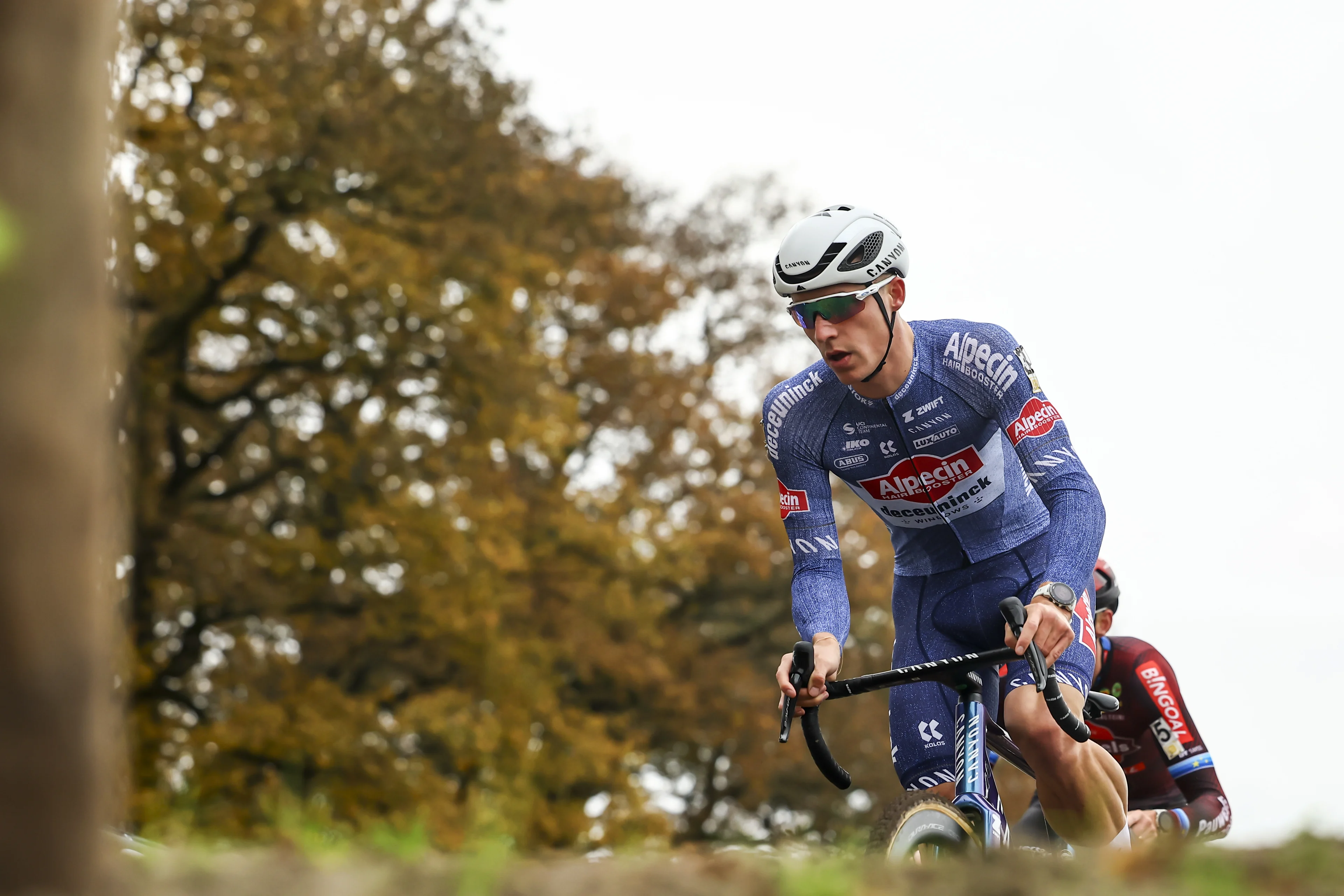 Belgian Niels Vandeputte pictured in action during the men's race of the Superprestige Merksplas cyclocross event, fourth stage (4/8) of the Superprestige cyclocross cycling competition, Saturday 16 November 2024, in Merksplas. BELGA PHOTO DAVID PINTENS