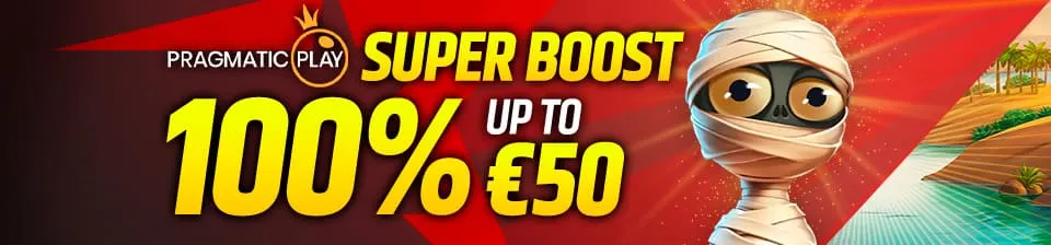Play your favorite Pragmatic Play games and double your winnings with an extra boost of up to €50!