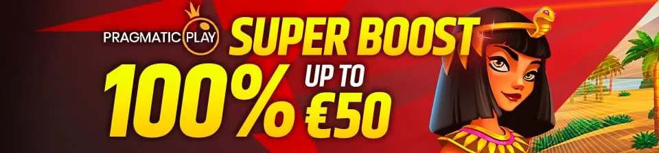 Play your favorite Pragmatic games and double your winnings with an extra boost of up to €50!