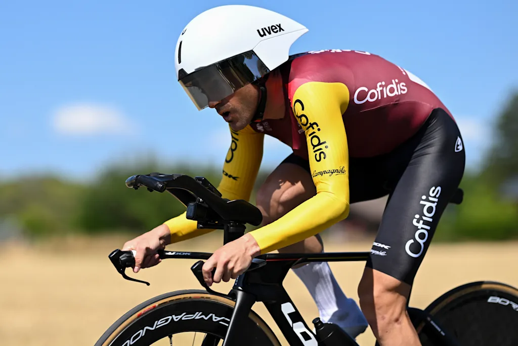 Spanish Ion Izagirre Insausti of Cofidis pictured during the stage 16 of the 2026 Tour de France cycling race, an individual Time Trial stage of 26km from Evian-les-Bains to Thonon-les-Bains, on Tuesday 21 July 2026. The 113th edition of the Tour de France starts on Saturday 4 July in Barcelona, Spain, and will finish in Paris, France on the 26th of July. BELGA PHOTO DAVID PINTENS