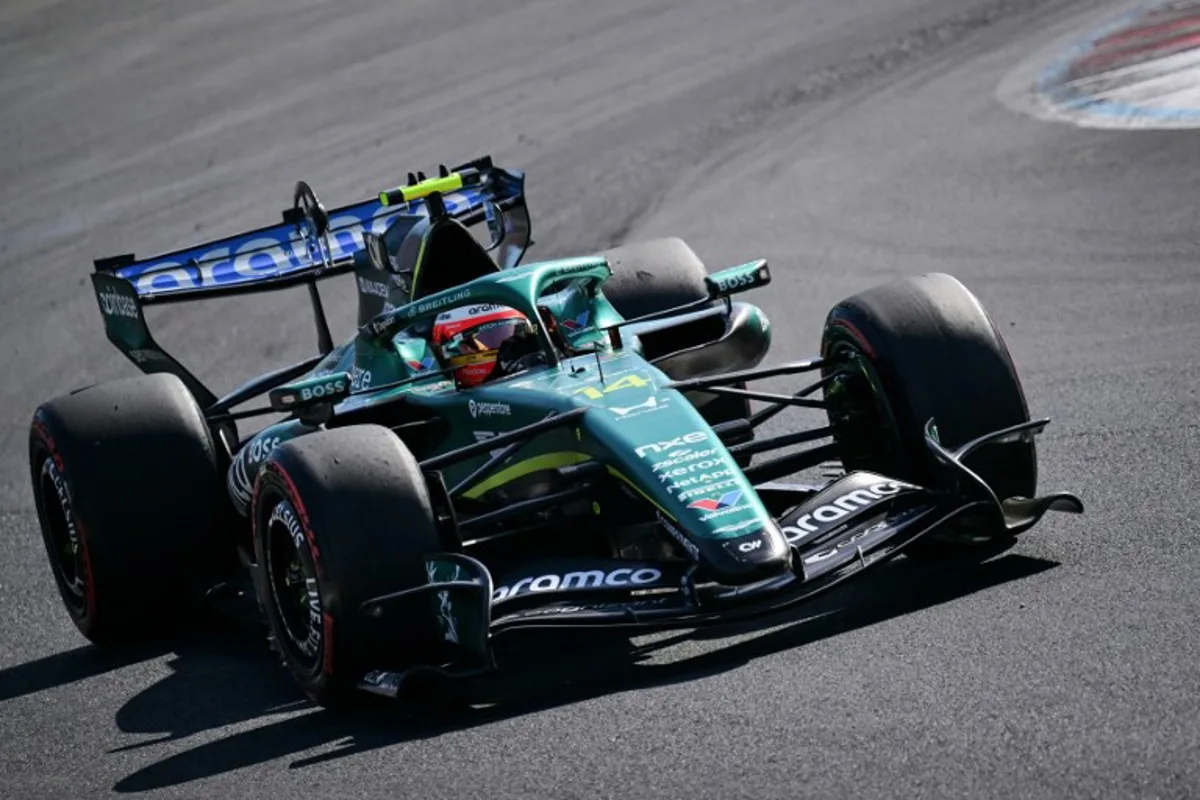 Aston Martin's Spanish driver Fernando Alonso drives during the qualifying session of the Italian Formula One Grand Prix at the Autodromo Nazionale Monza circuit in Monza, northern Italy on September 5, 2026. Andrej ISAKOVIC / AFP