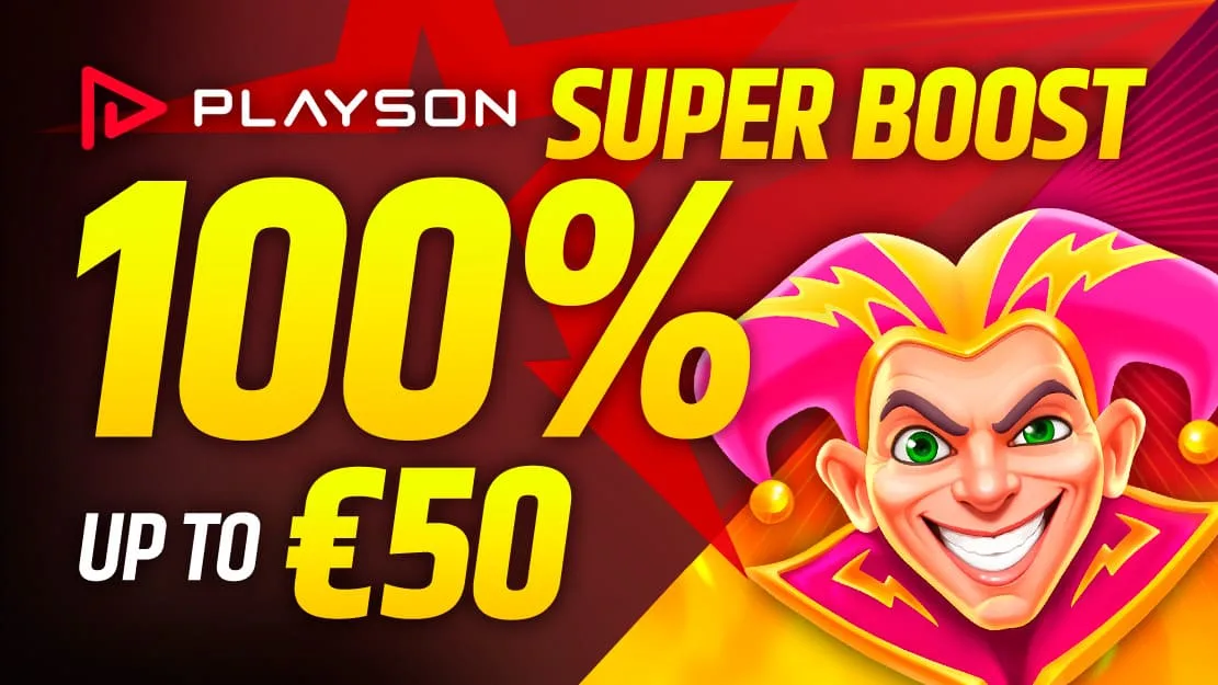 100% Playson Super Boost up to €50