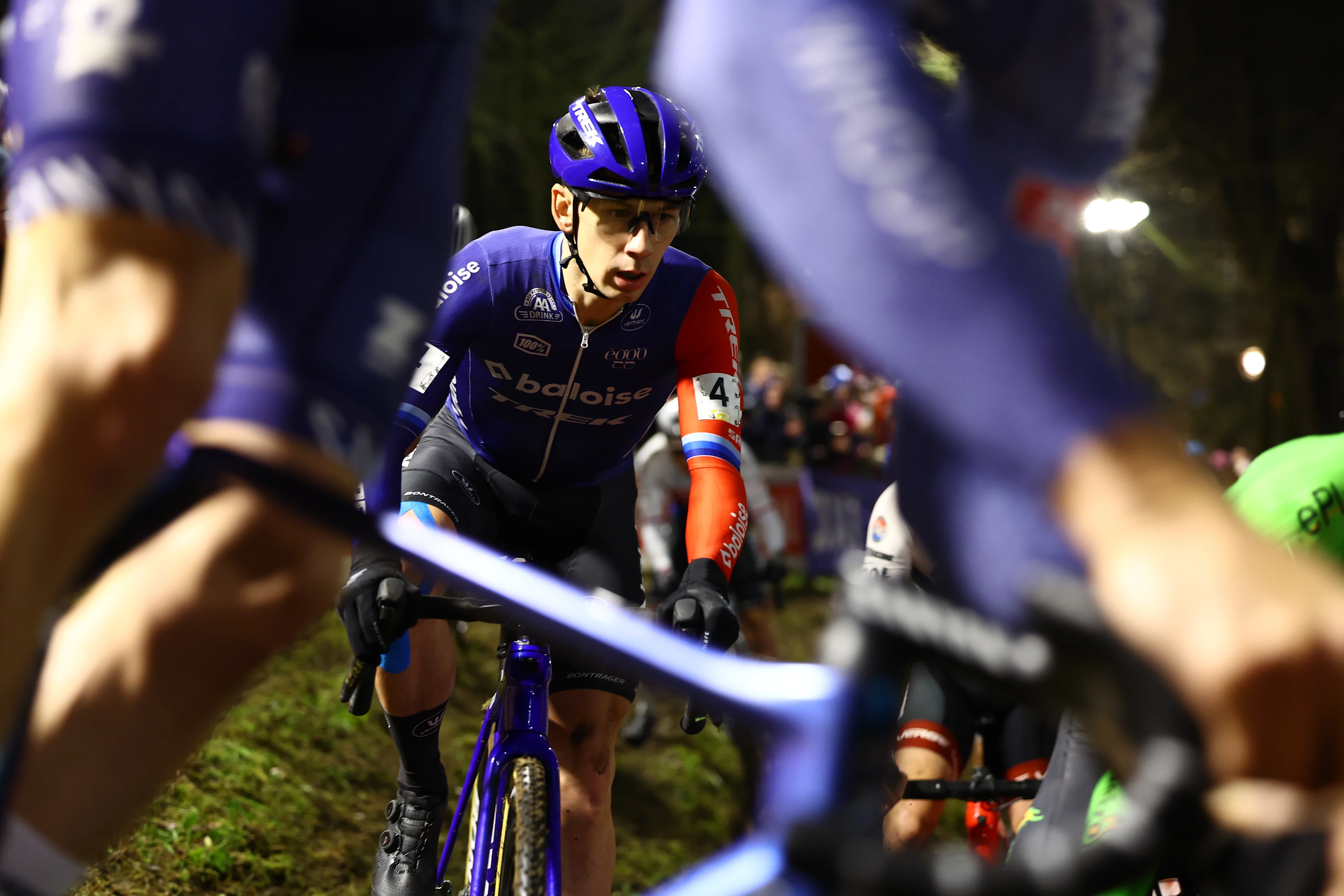 Dutch Lars Van Der Haar pictured in action during the men elite race of Diegem Cross cyclocross cycling event, Monday 30 December 2024 in Diegem, stage 6/8 in the Superprestige cyclocross cycling competition. BELGA PHOTO DAVID PINTENS