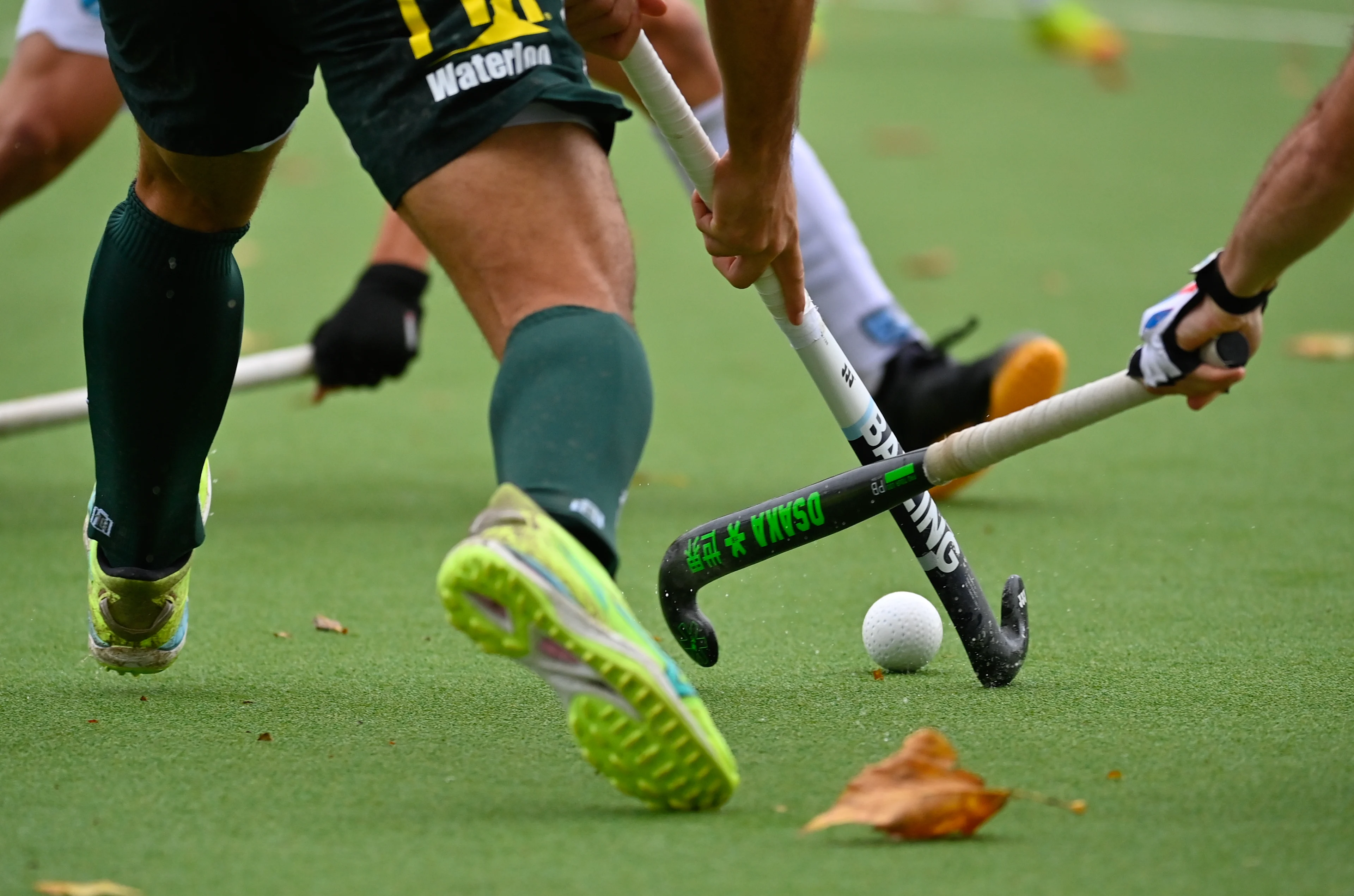 Illustration picture taken during a hockey game between Waterloo Ducks and Braxgata, Sunday 20 October 2024 in Brussels, on day 7 of the Belgian first division hockey championship. BELGA PHOTO JOHN THYS