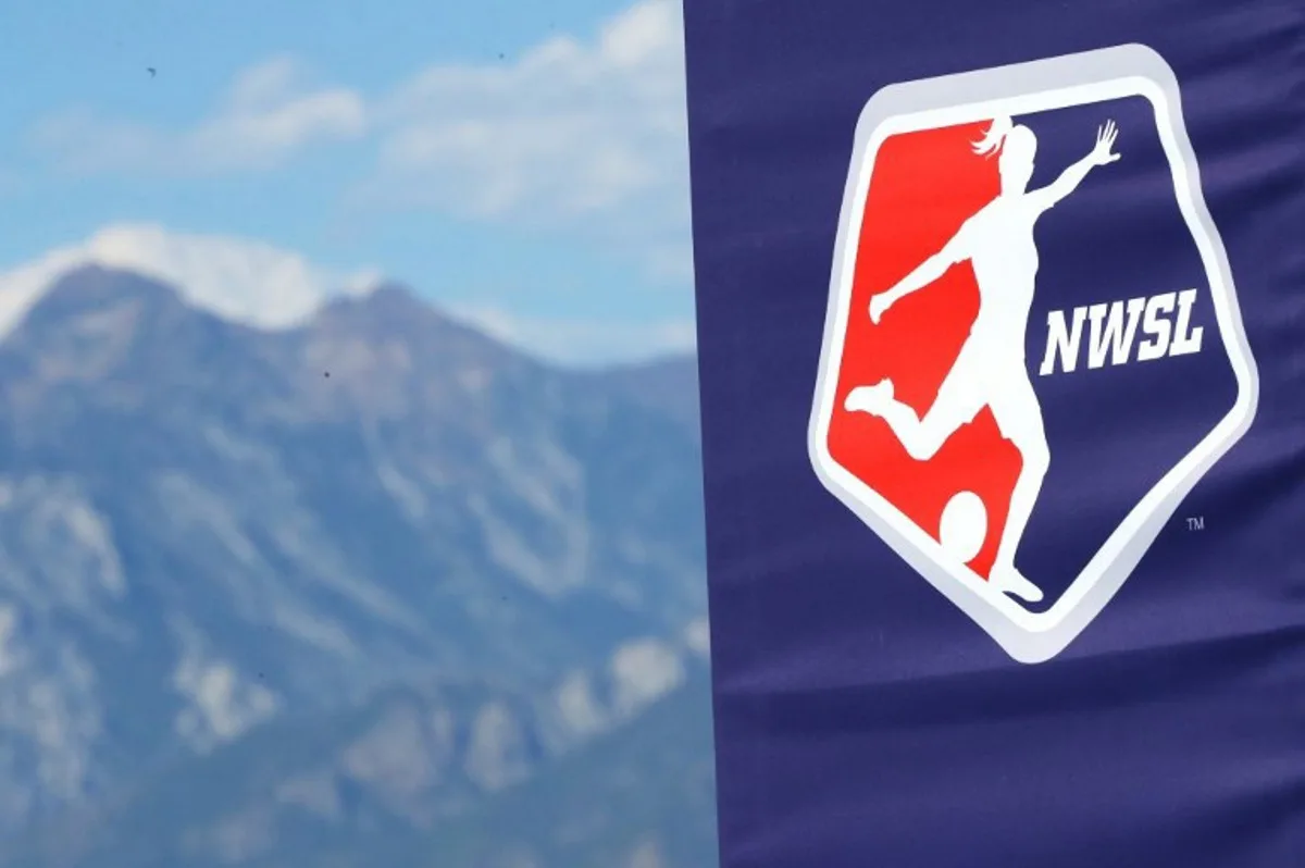 (FILES) The National Women's Soccer League (NWSL) logo is seen before the quarterfinal match of the NWSL Challenge Cup between the Houston Dash and the Utah Royals FC at Zions Bank Stadium on July 17, 2020 in Herriman, Utah. The National Women's Soccer League and three attorneys general said on February 5, 2025 they have agreed on a $5 million settlement over player harassment and sexual misconduct complaints after an investigation found systemic problems. The league will create a $5 million fund to compensate players who were abused and continue comprehensive reforms to improve players safety with enforcement by state officials.  Maddie Meyer / GETTY IMAGES NORTH AMERICA / AFP