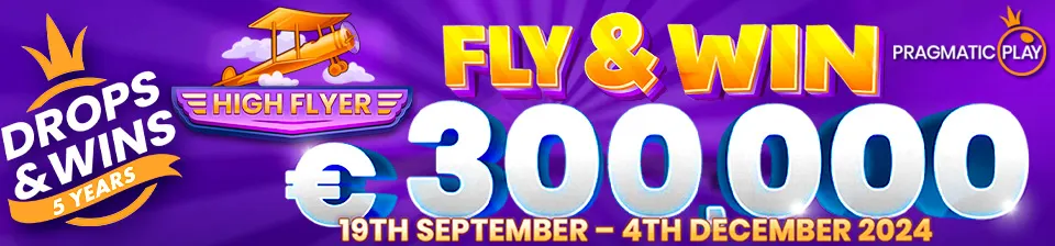 🛩️ Take off with the new Fly&Win promotion by PragmaticPlay between 19th September and 4th December 2024.