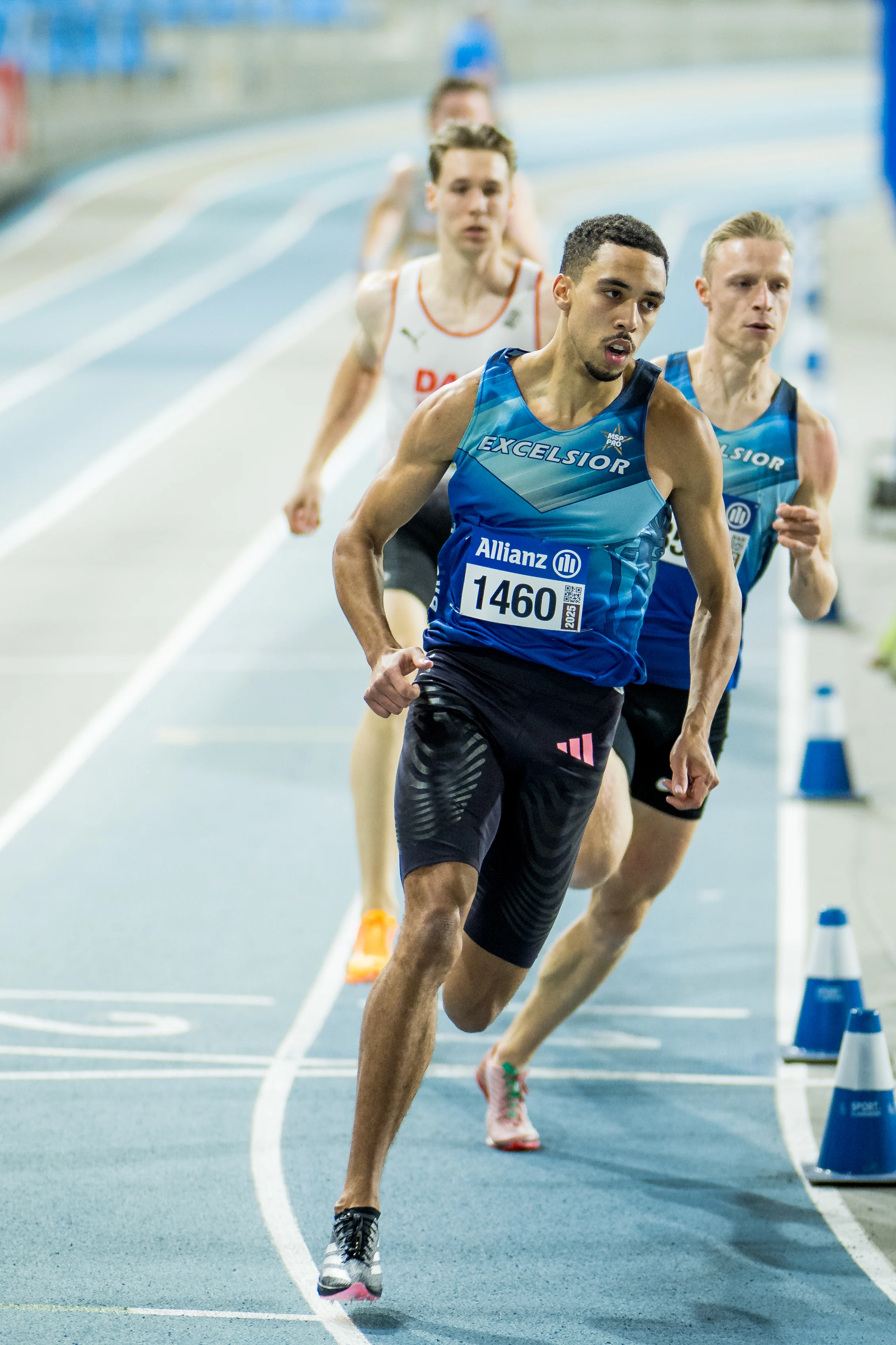 Belgian Daniel Segers pictured in action during the Belgian indoor athletics championships, on Sunday 23 February 2025 in Gent. BELGA PHOTO JASPER JACOBS