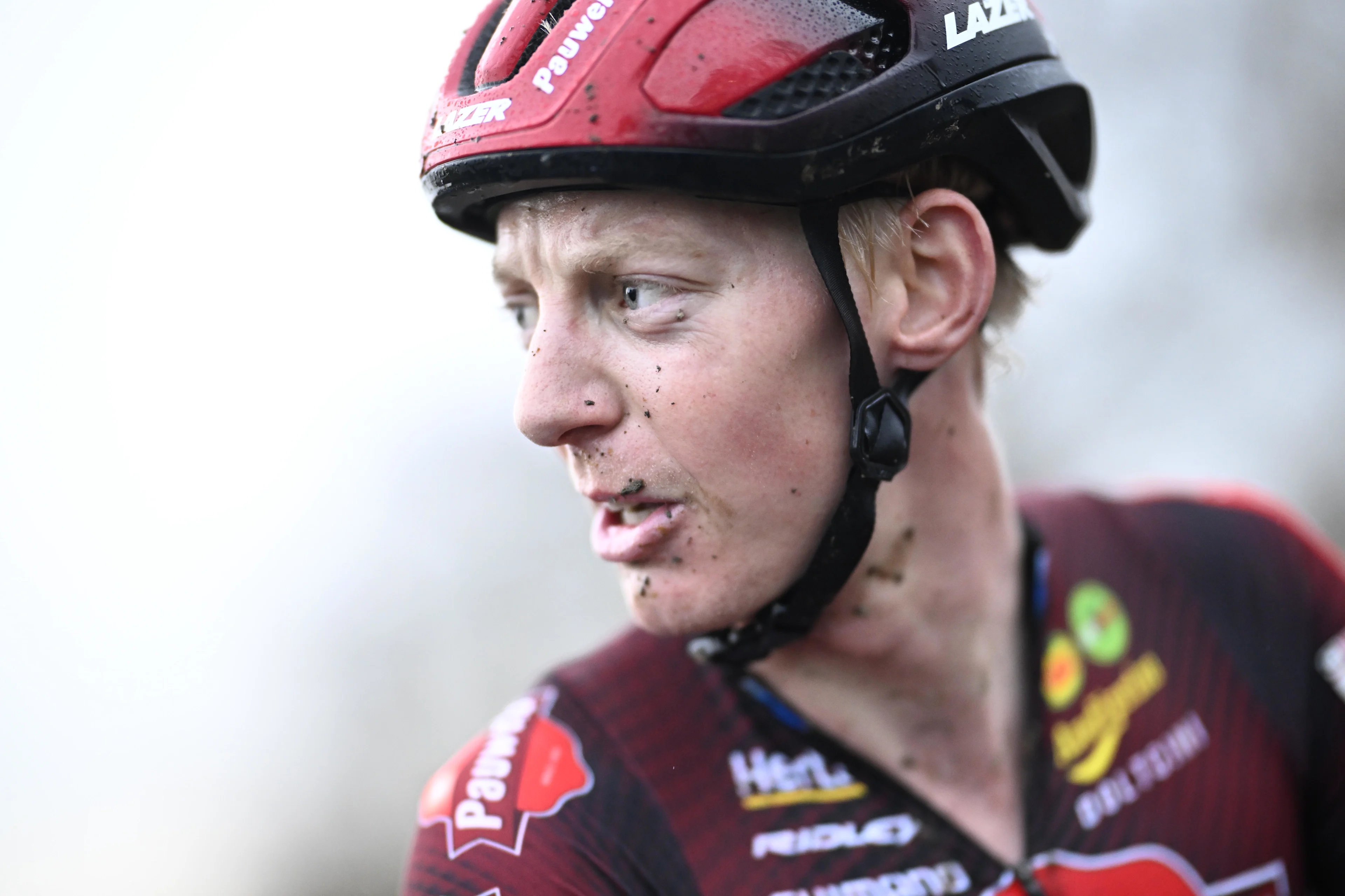 Belgian Michael Vanthourenhout pictured in action during the men's elite race of the World Cup cyclocross cycling event in Dublin, Ireland, stage 2 (out of 12) of the UCI World Cup cyclocross competition, . BELGA PHOTO JASPER JACOBS