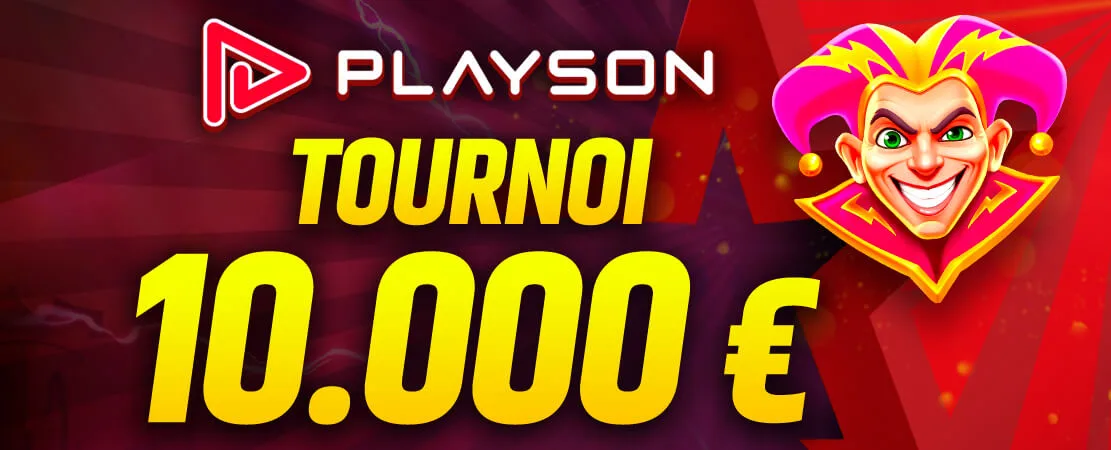 🏆 Tournoi Playson de 10.000 €
