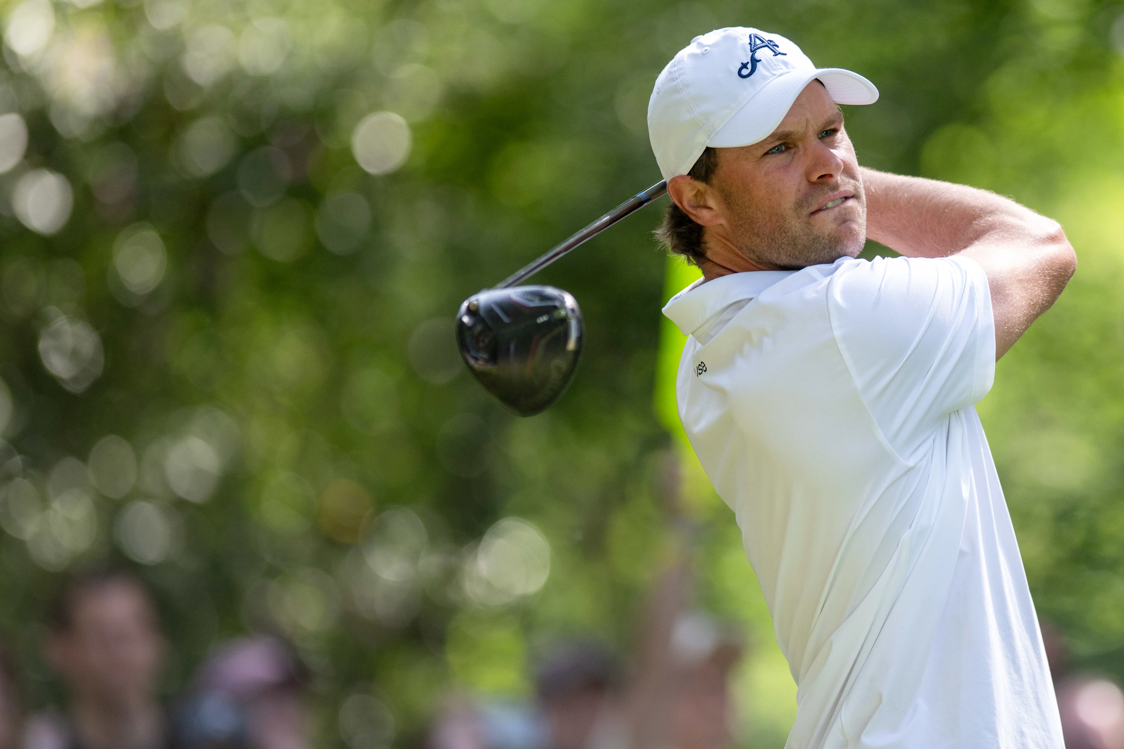 Belgian Thomas Detry pictured in action during the final round (4/4) of the 2026 Soudal Open DP World Tour golf tournament in Schilde, Sunday 24 May 2026. The Soudal Open takes place from 21 to 24 May at the Rinkven Golf Club in Schilde. BELGA PHOTO JONAS ROOSENS