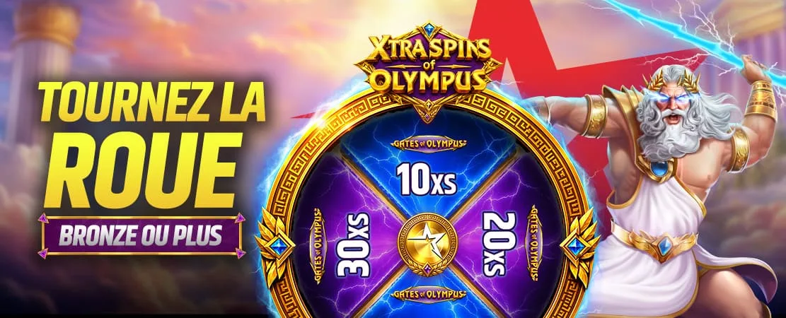 Tournez la Roue Xtra Spins of Olympus