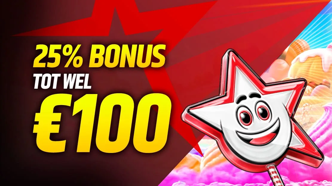 💎 25% Stortingsbonus tot wel €100 💎