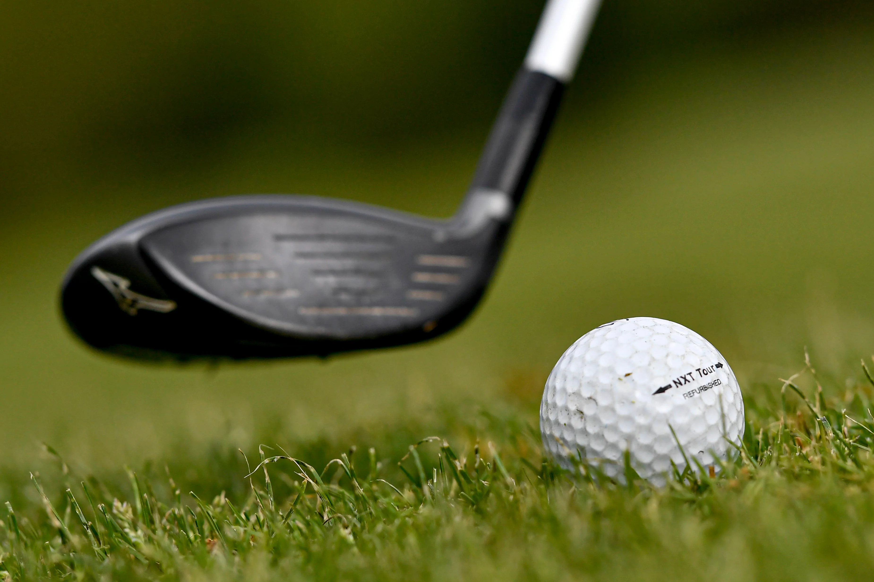 Illustration picture shows a golf club and ball during the preparations of the golf course and the special measures for the re-opening of Cleydael Golf and Country Club on Monday May 4th, Friday 01 May 2020. Golf is possible in a group (flight) of 3 persons and the clubhouse and the facilities stay closed. Belgium is in its seventh week of confinement in the ongoing corona virus crisis. The government has announced a phased plan to attempt an exit from the lockdown situation in the country, continuing to avoid the spread of Covid-19. BELGA PHOTO DIRK WAEM