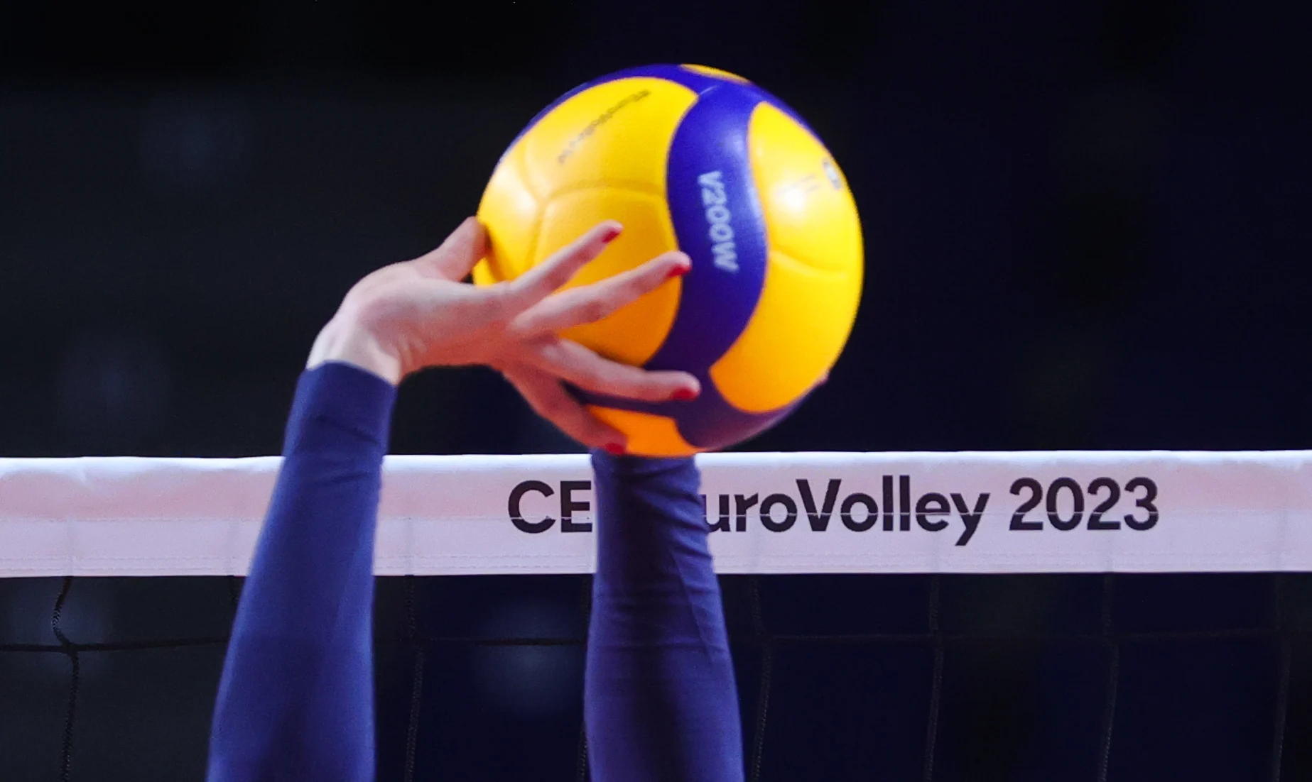 Illustration picture shows a training session of Belgian national women's volleyball team the Yellow Tigers, Tuesday 15 August 2023 in Gent. The team is preparing for the upcoming CEV EuroVolley European Championships. BELGA PHOTO VIRGINIE LEFOUR