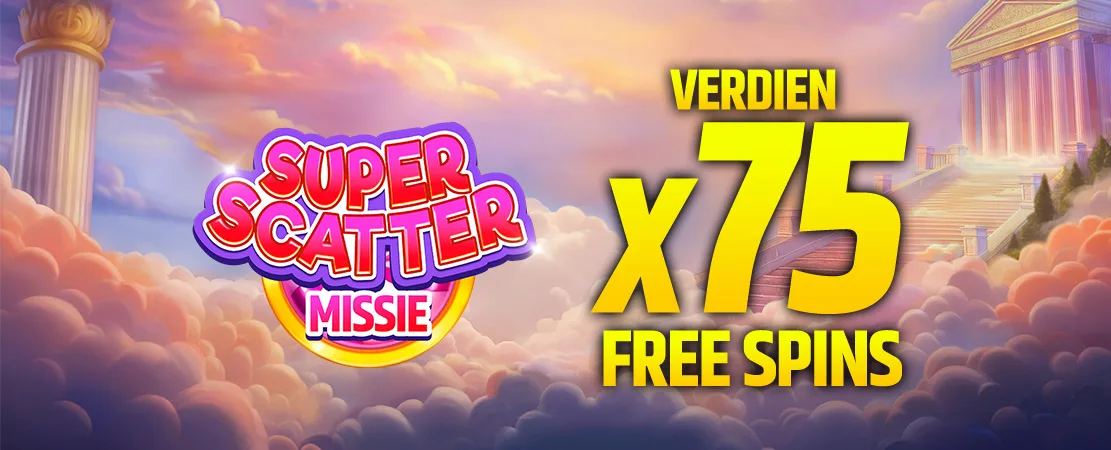 🌟 Super Scatter Missie: Win tot 75 Free Spins dit weekend! 🍬
