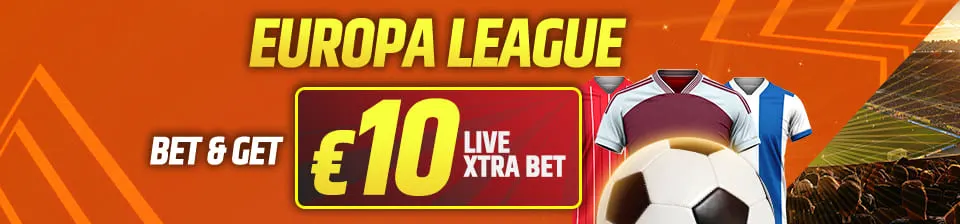 Plaats een weddenschap van € 10 vóór de wedstrijd op de Europa League