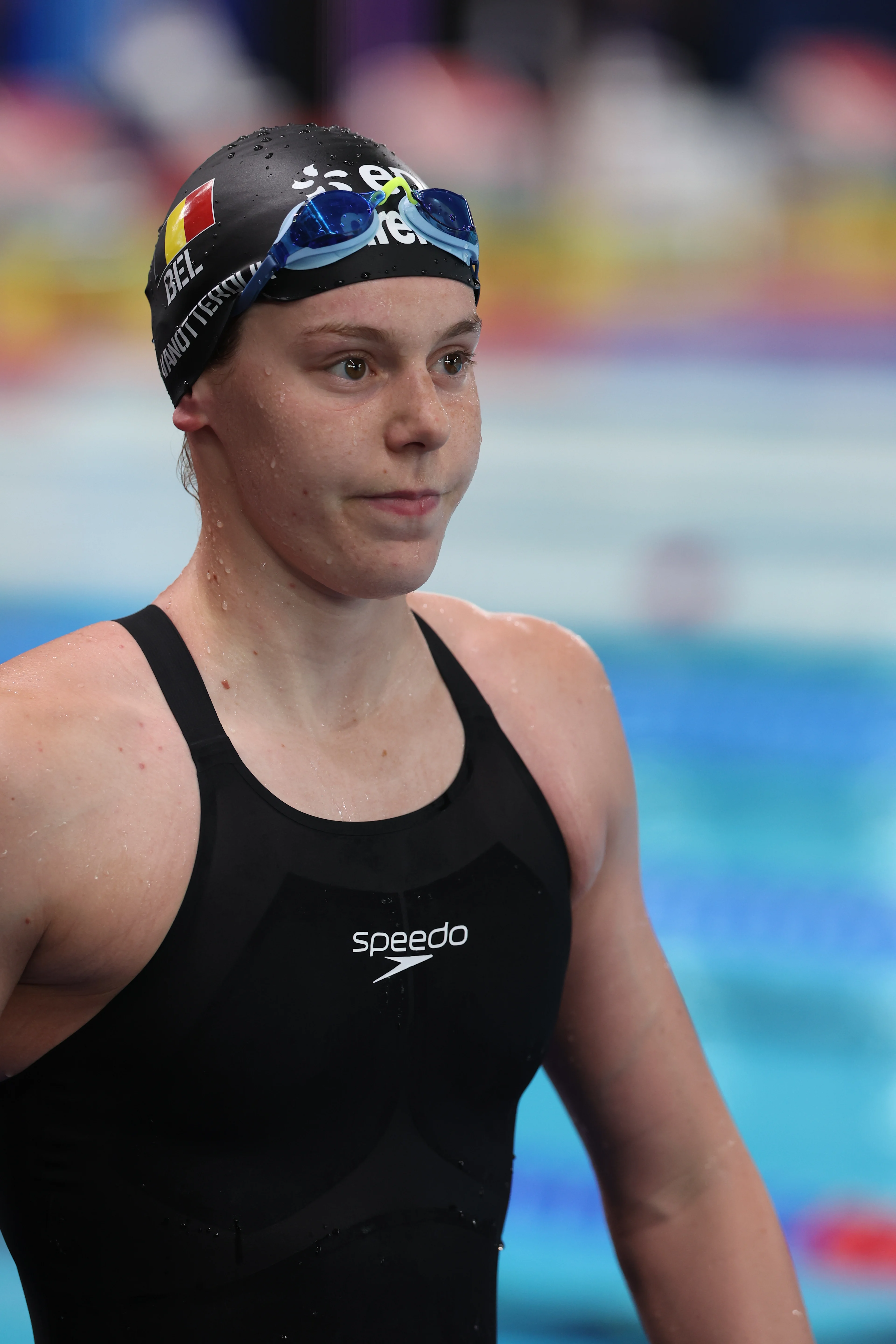 Belgian Roos Vanotterdijk pictured at the heats of the Women's 100m Freestyle, at the European Aquatics Championships in Paris, France on Monday 10 August 2026. BELGA PHOTO VIRGINIE LEFOUR