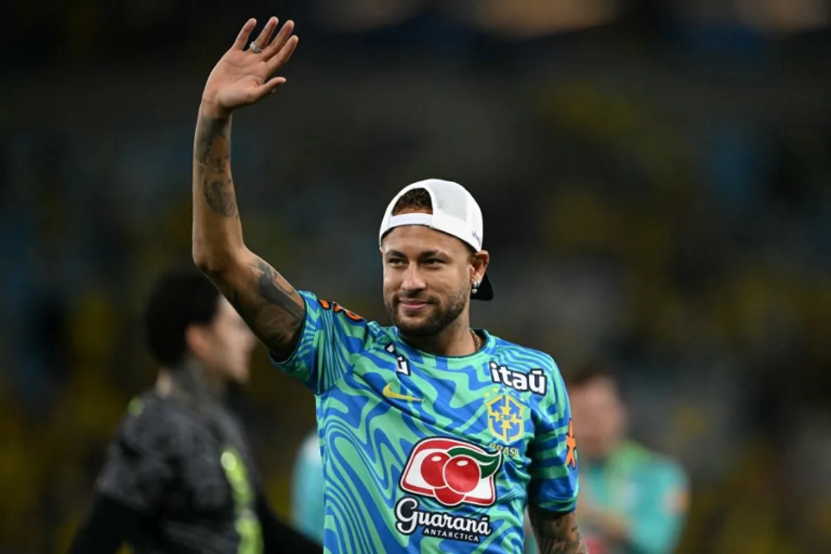 Brazil's forward Neymar acknowledges fans at the end of the international friendly football match between Brazil and Panama at the Maracana stadium in Rio de Janeiro, Brazil on May 31, 2026. Mauro PIMENTEL / AFP