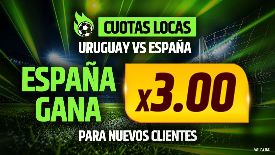 ¡España gana a cuota 3.00!