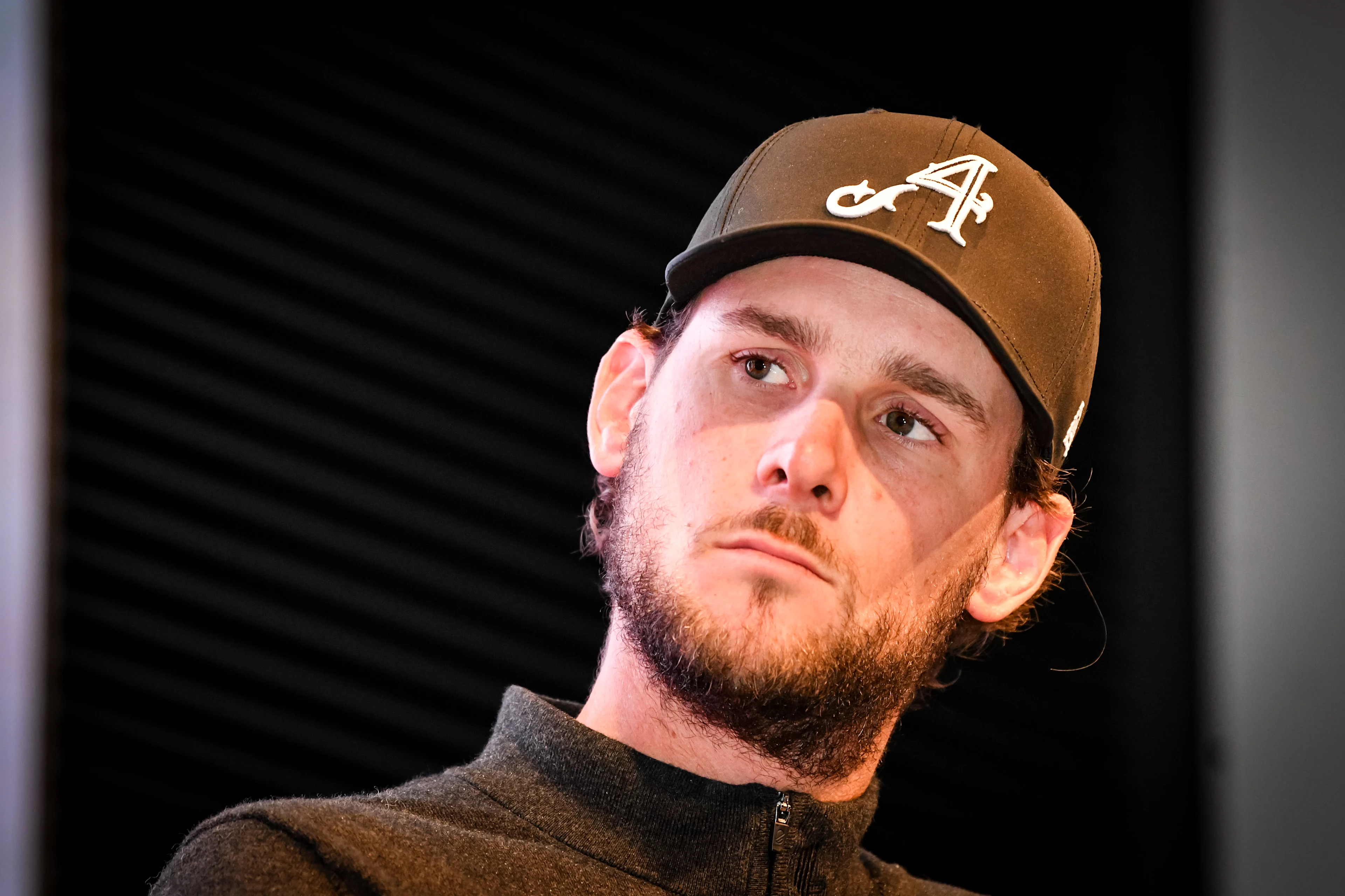 Belgian Thomas Pieters pictured during a press conference regarding the 2025 Soudal Open DP World Tour golf tournament, in Turhout, Wednesday 26 February 2025. From May 22 to 25, Rinkven Golf Club in Schilde will host the fourth edition of the Soudal Open, the Belgian leg of the DP World Tour. BELGA PHOTO JILL DELSAUX