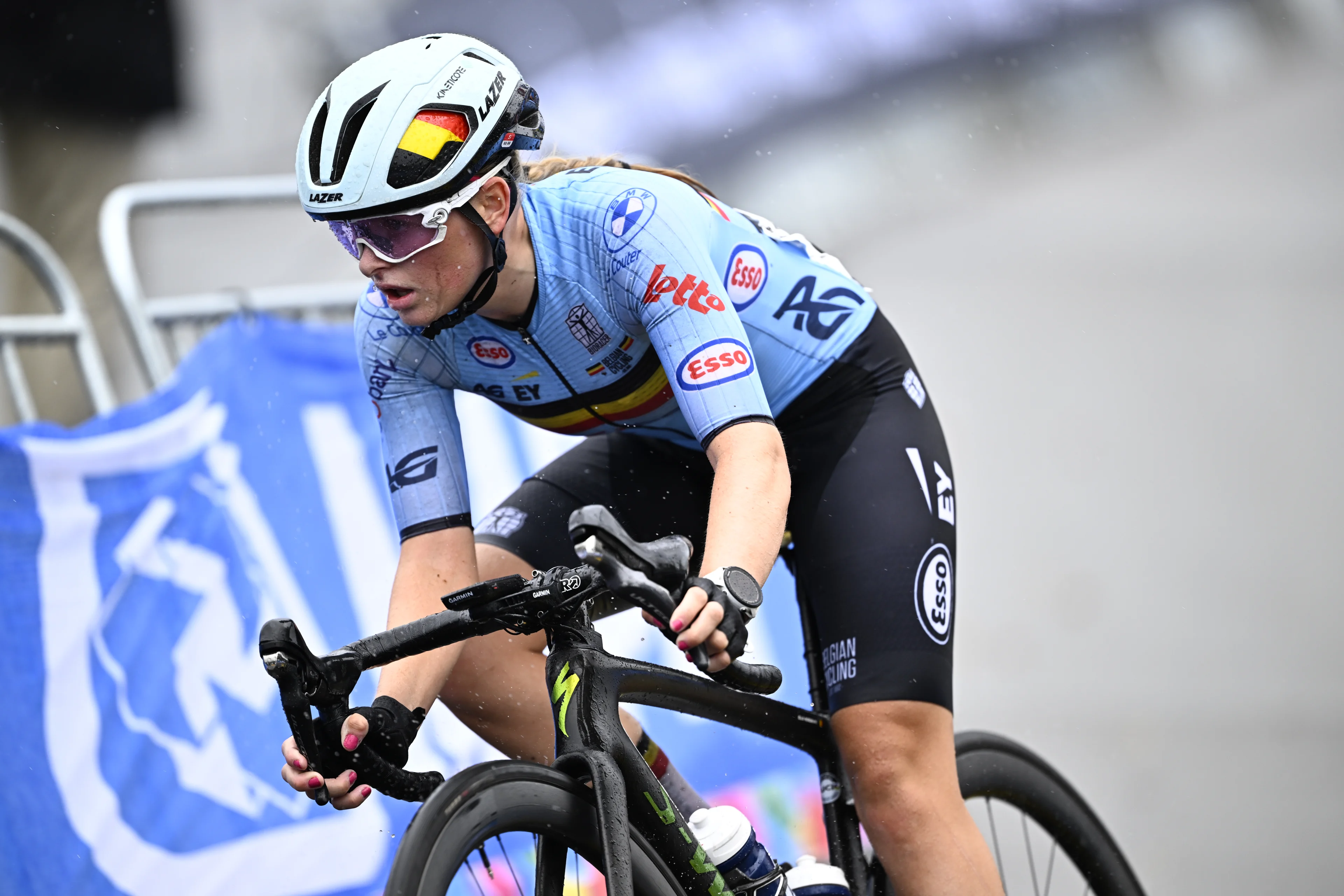 Belgian Ella Heremans pictured in action during the Junior Women road race at the 2024 UCI Road and Para-Cycling Road World Championships, Thursday 26 September 2024, in Zurich, Switzerland. The Worlds are taking place from 21 to 29 September. BELGA PHOTO JASPER JACOBS