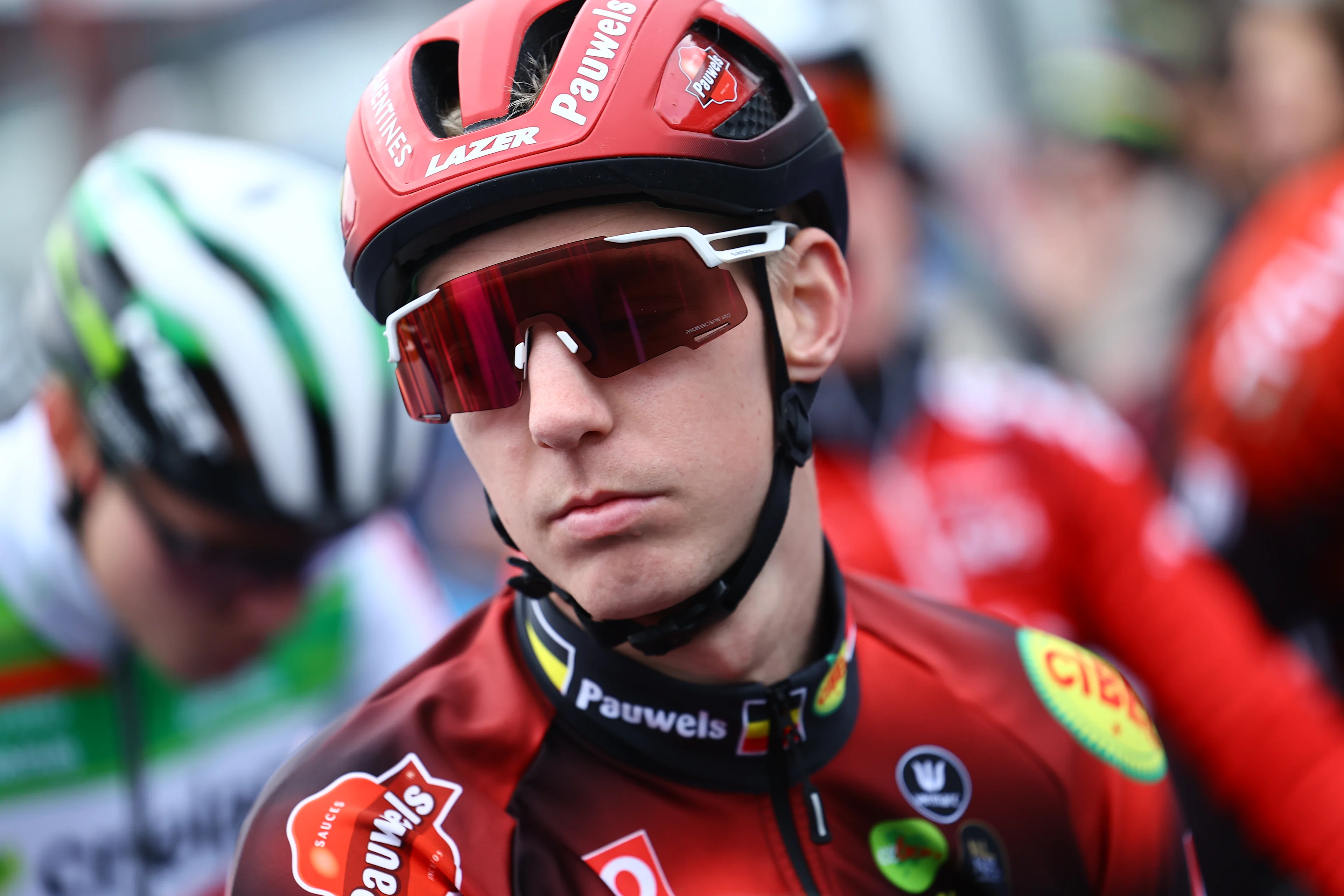 Belgian Michael Vanthourenhout pictured at the start of the elite men race of the Belgian Cyclocross Championships (11-12/01) on Sunday 12 January 2025 in Heusden-Zolder. BELGA PHOTO DAVID PINTENS