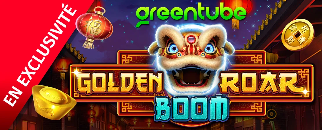 🐲 En exclusivité sur Starcasino ! Golden Roar BOOM de Greentube 🐲