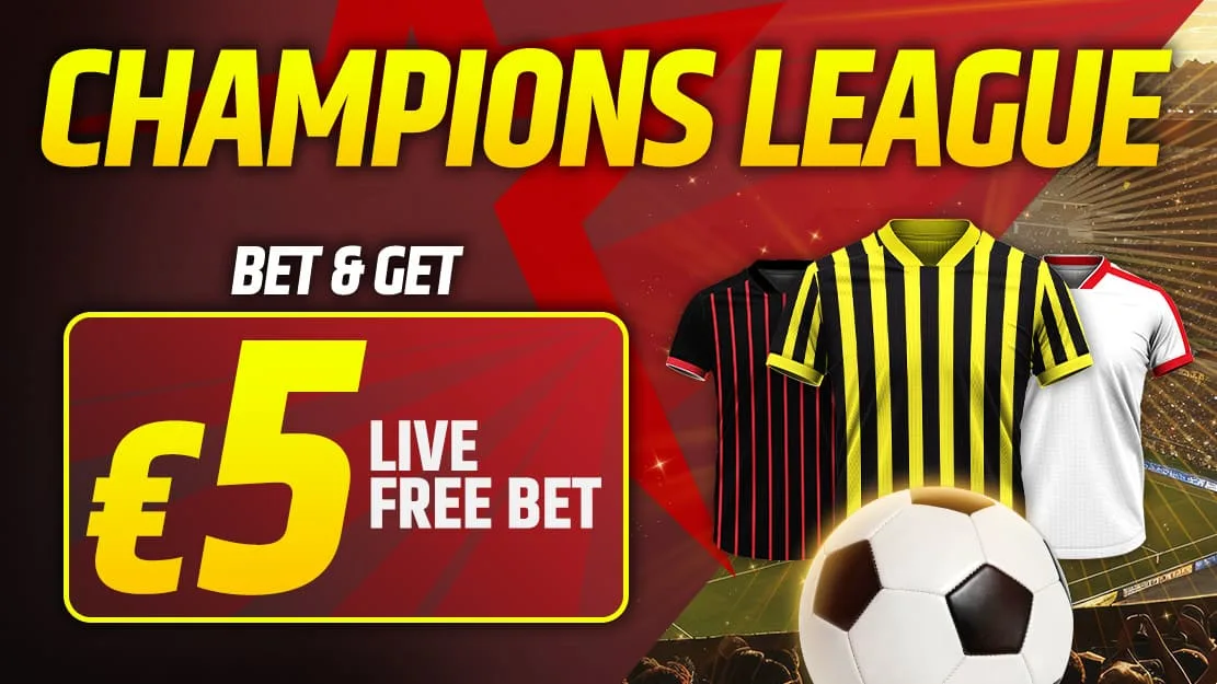🎯 Champions League Kwalificatie – Bet & Get Special: Speel pre-match en krijg een Free Bet live