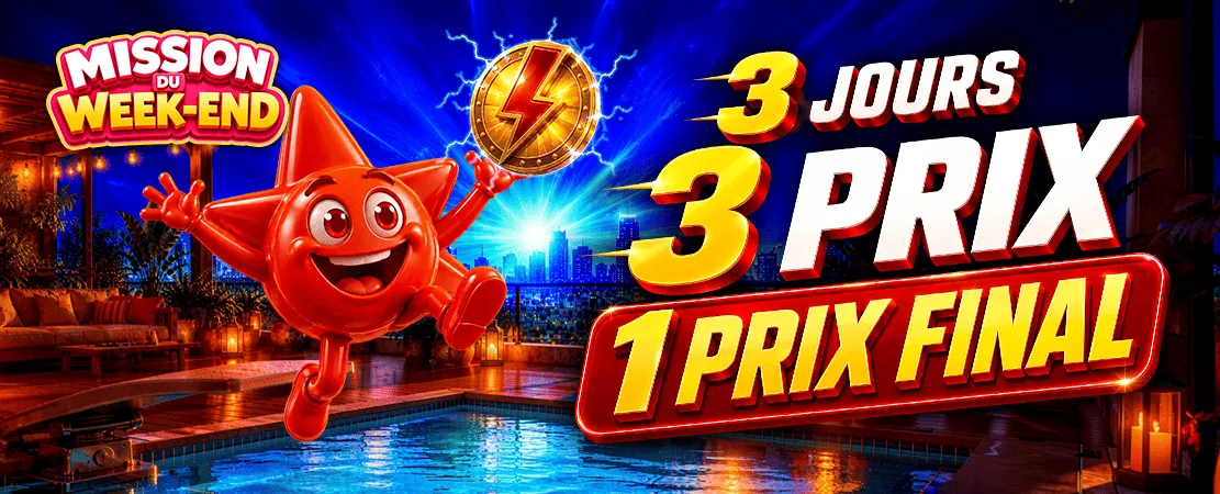 ⭐ Mission du Week-end : 3 jours, 3 prix, 1 prix final