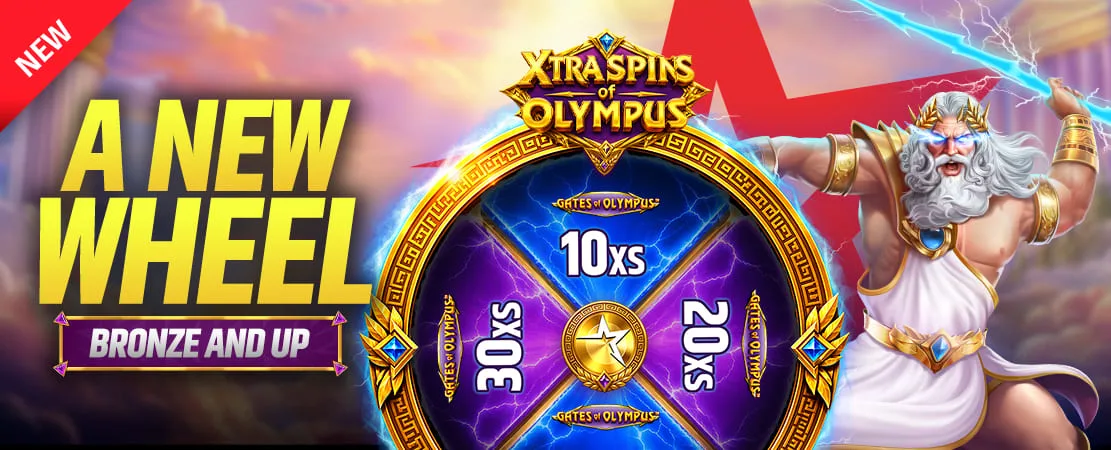 Xtra Spins of Olympus Wheel: New Wheel at Starcasino