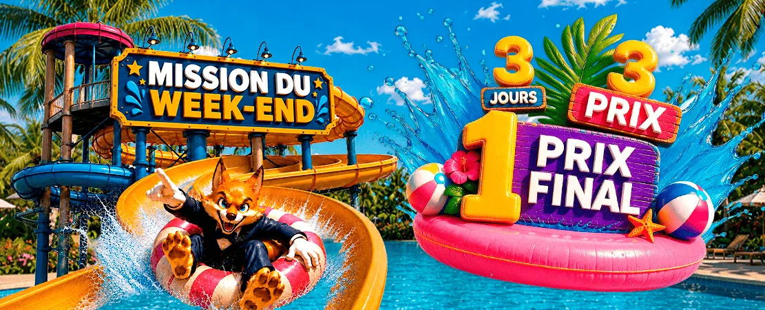 💦 Mission du Week-end : 3 jours, 3 prix, 1 prix final