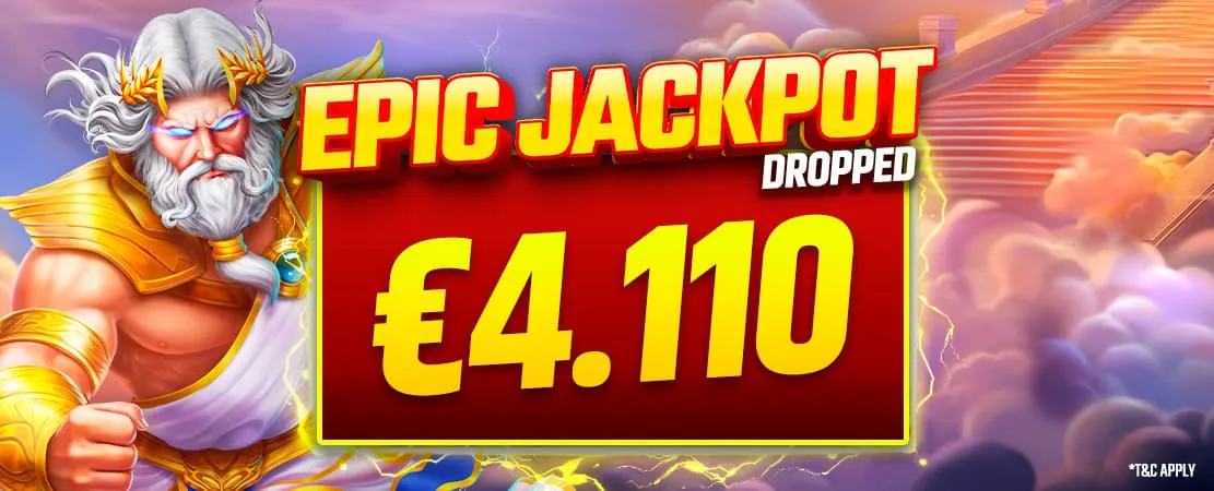An Epic Jackpot of €4,110!