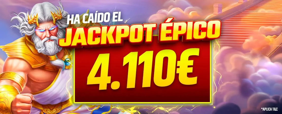 ¡4.110€ de Jackpot Épico!