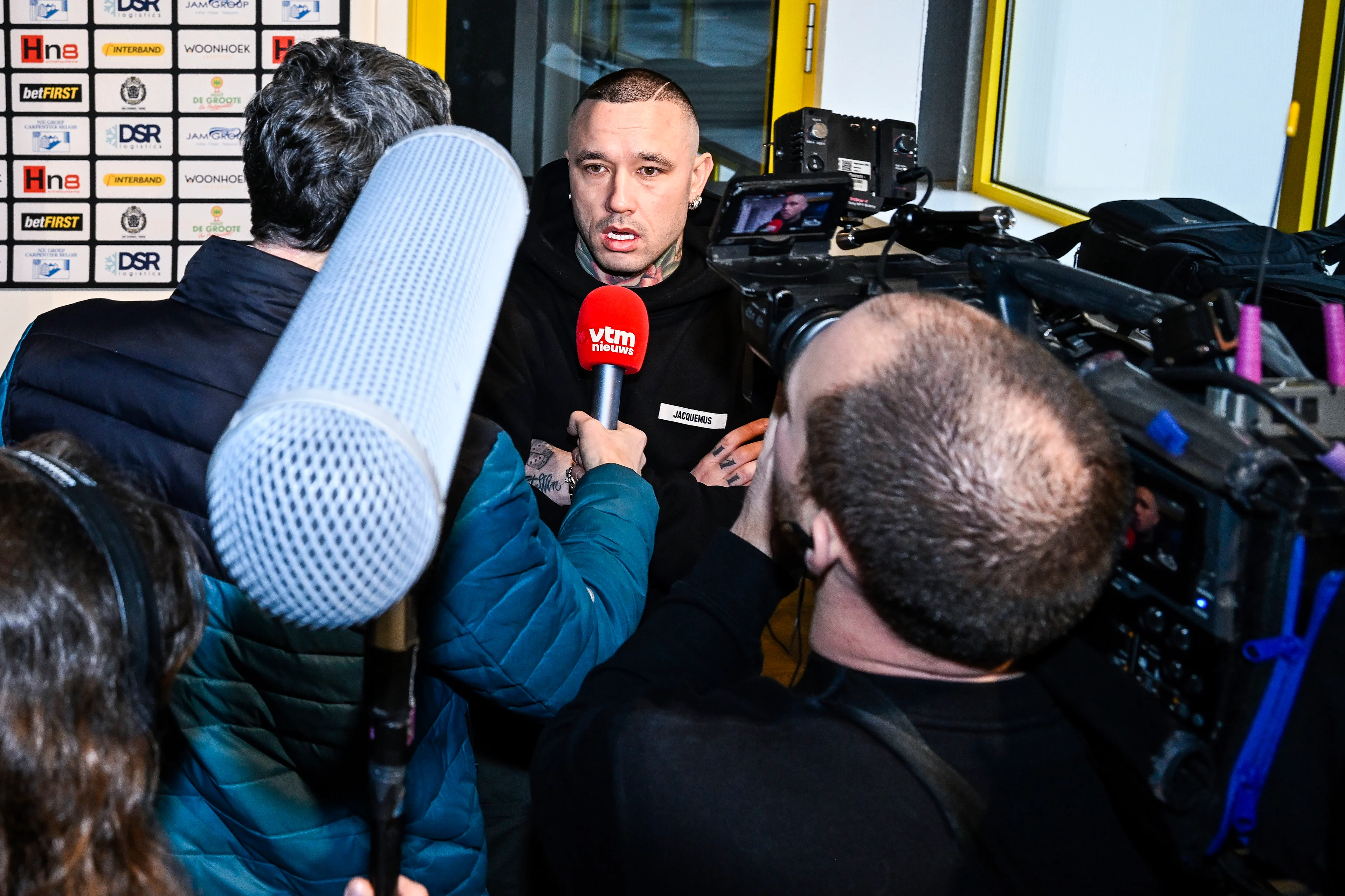 Lokeren's Radja Nainggolan a press conference of Belgian soccer team KSC Lokeren-Temse, Wednesday 22 January 2025 in Lokeren, with new players, including 36 years old former international player Nainggolan. BELGA PHOTO TOM GOYVAERTS