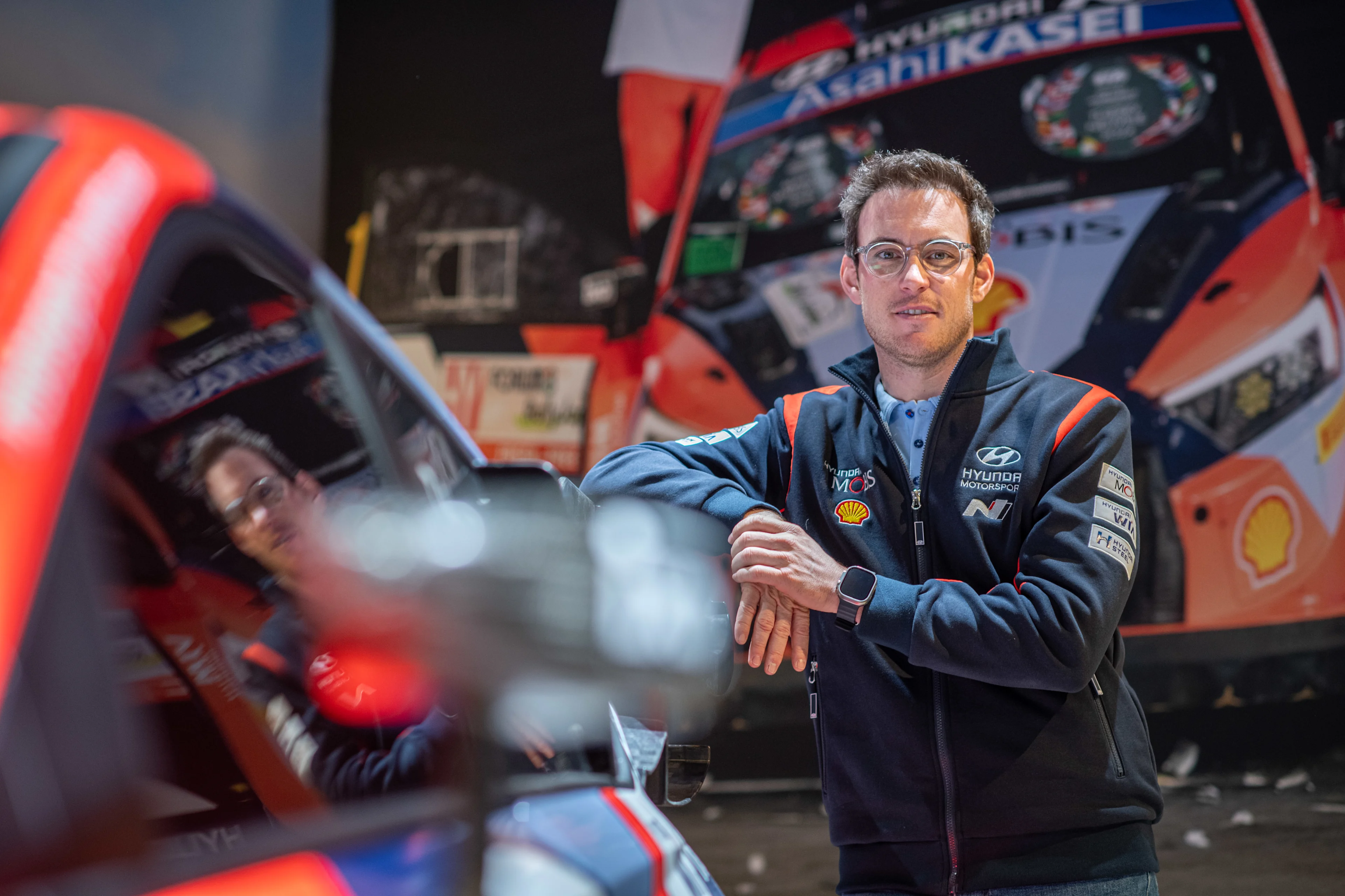 Belgian rally driver Thierry Neuville poses for the photographer at the press day for the opening of the 101st edition of the Brussels Motor Show, at Brussels Expo, on Friday 10 January 2025, in Brussels. Brussels Motors show is open to public from 10 to 19 January 2025. BELGA PHOTO JONAS ROOSENS