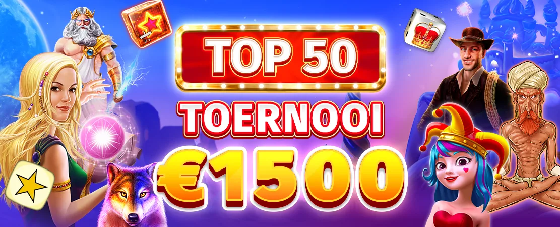 🎲 Exclusief bij Starcasinodice! €1.500 Top 50 Tournament