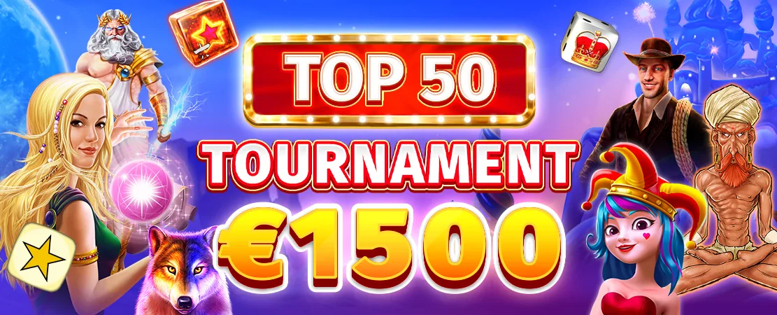 🎲 Exclusively at Starcasinodice! €1,500 Top 50 Tournament
